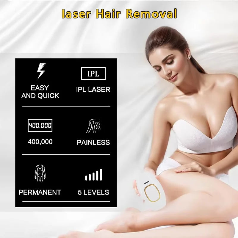 Ipl hair removal laser epilator fast flash epilator painless permanent epilator body treatment for women