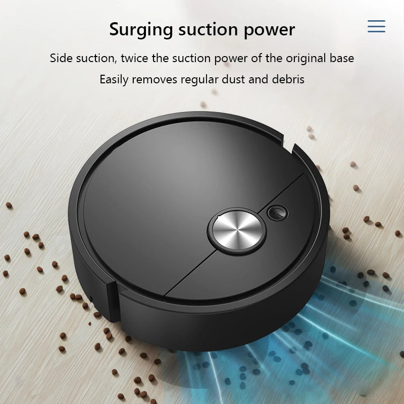 3 In 1 Smart Sweeping Robot Vacuum Cleaner Mopping Wireless Dragging Cleaning Sweep Floor for Home Office Hair Stubborn Dirt
