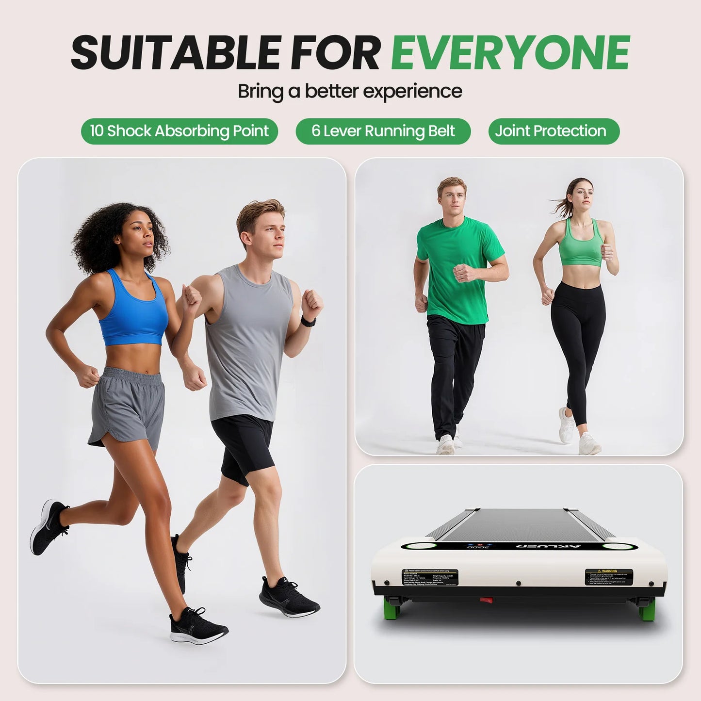 AKELU 4-in-1 Home/Office 2.5 HP Walking Treadmill,Walking Pad with Incline Under Desk Treadmill,with Remote Control  LED Display
