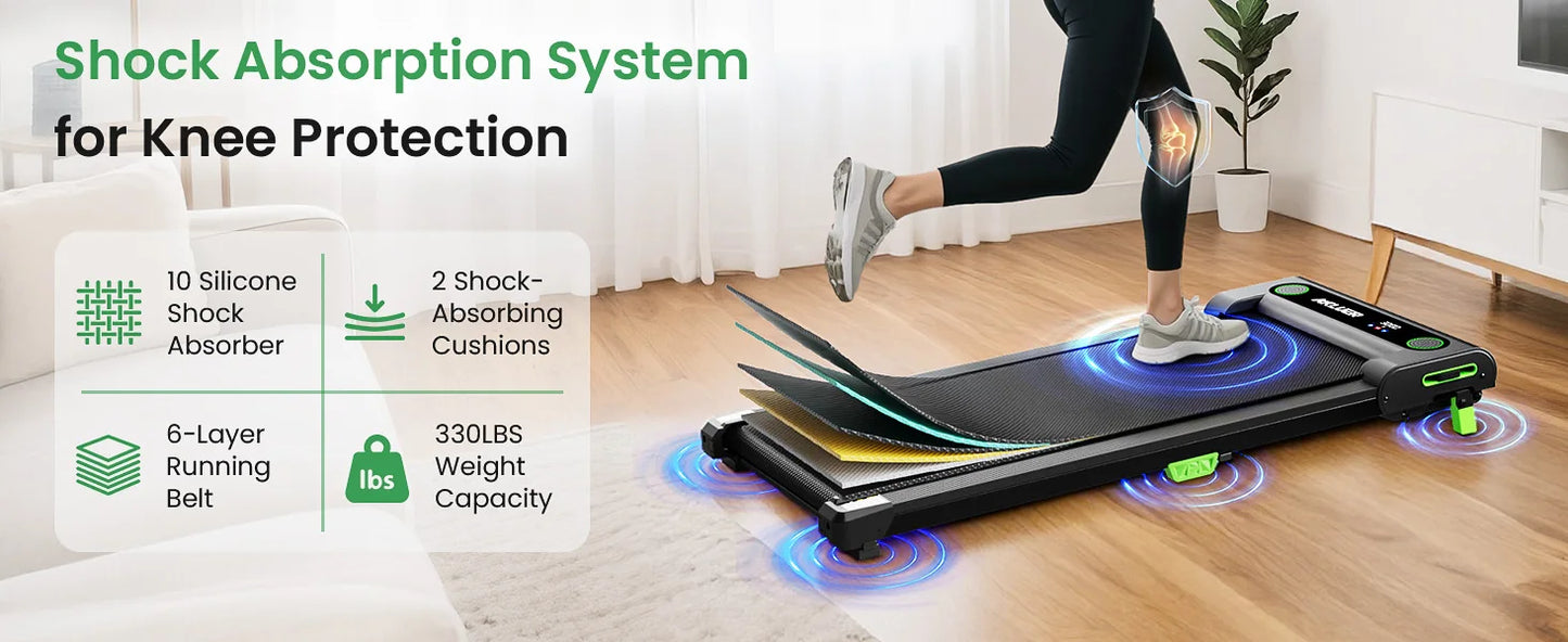 AKELU 4-in-1 Home/Office 2.5 HP Walking Treadmill,Walking Pad with Incline Under Desk Treadmill,with Remote Control  LED Display