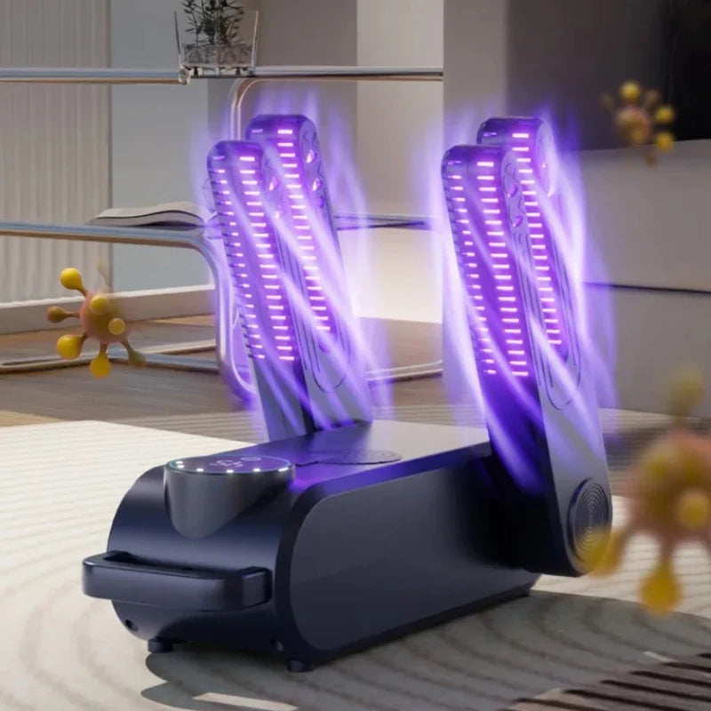 4-core Quick Shoe Dryer 150w UV Deodorizing Antibacterial Multi-speed Timing Control Home Dryer Disinfectant Canbe Added 2026