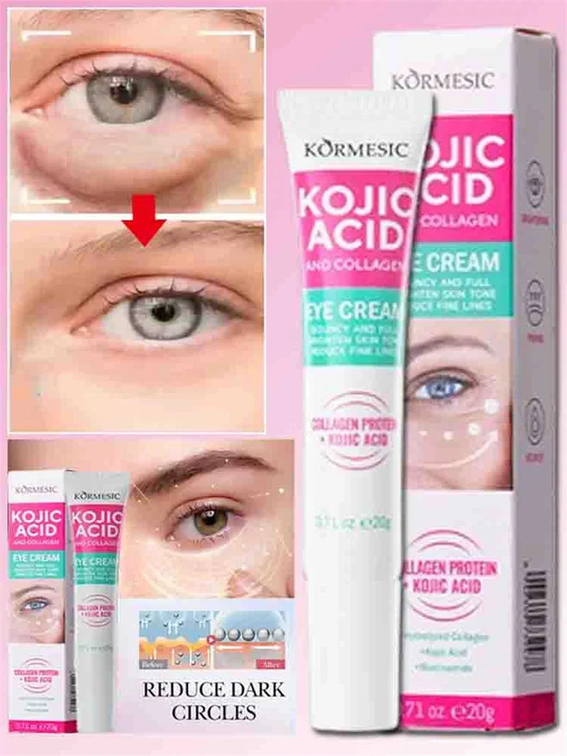 Instant Eye Bag Removal Cream Collagen Anti-Wrinkle Firming Skin Fade Fine Lines Anti Dark Circle Puffiness Brighten Eye Care