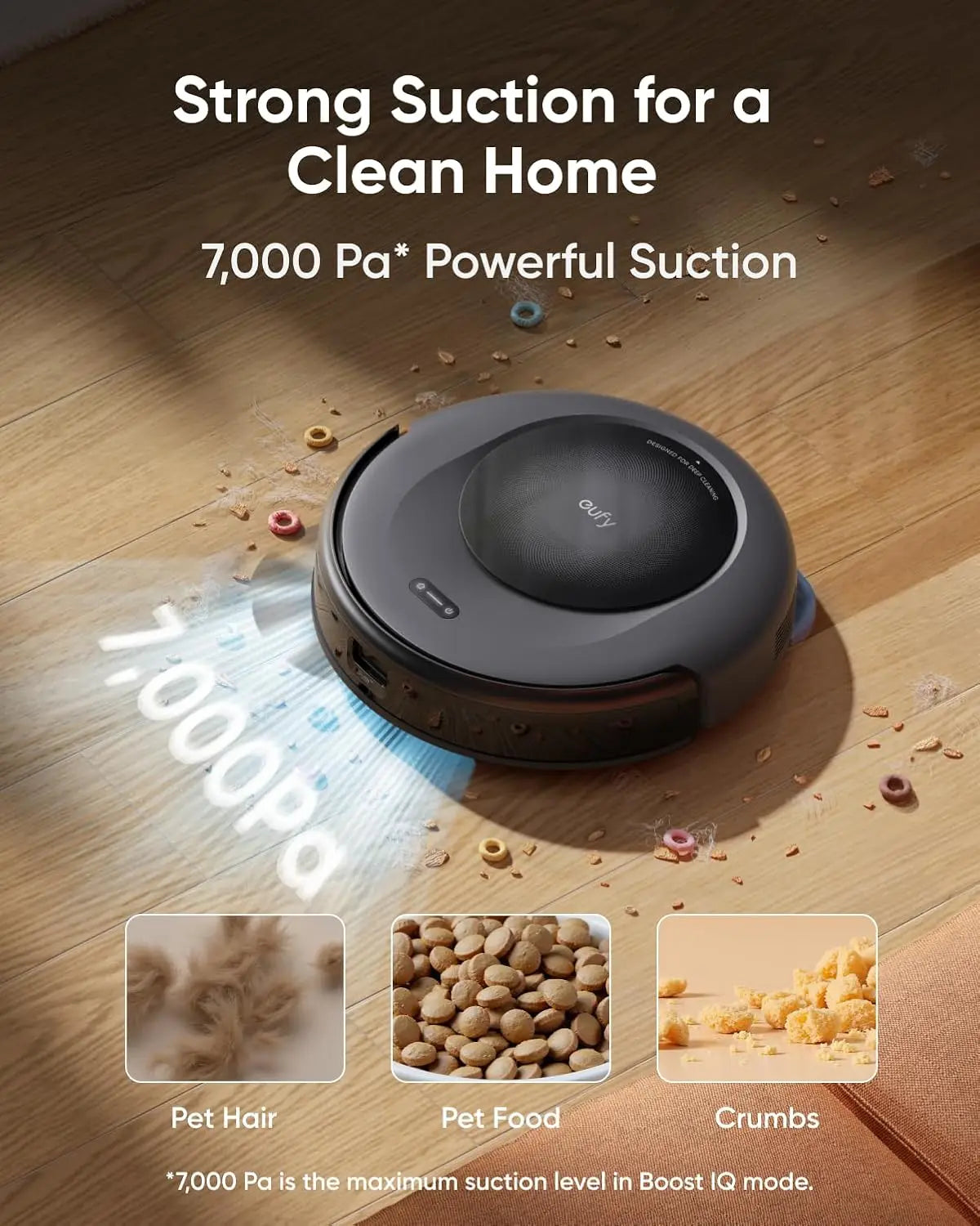 Eufy C20 Omni Robot Vacuum Cleaner Mop Combo Self-Emptying Auto Wash Dry Powerful Suction All-in-One Design Home Floor Low Noise