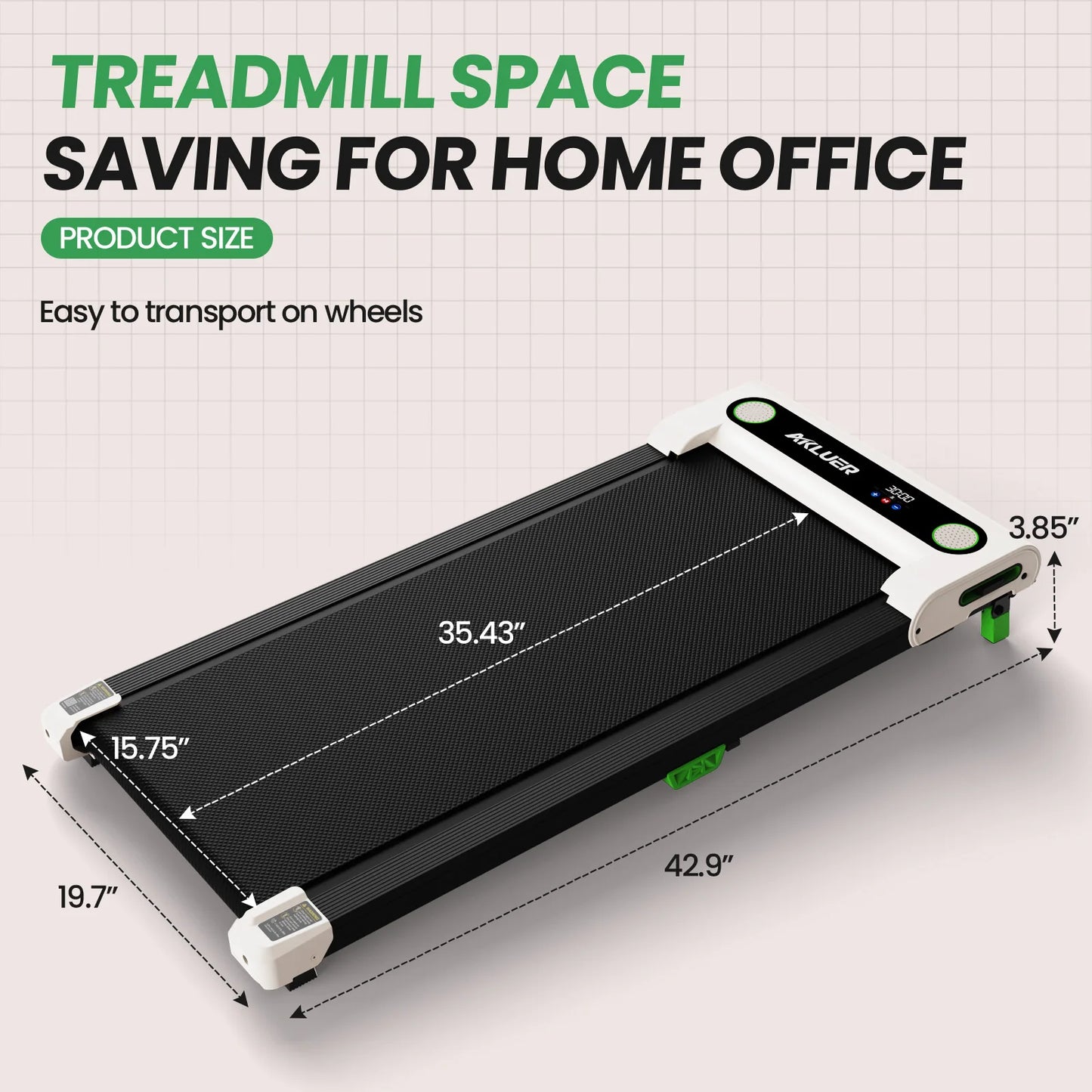 AKELU 4-in-1 Home/Office 2.5 HP Walking Treadmill,Walking Pad with Incline Under Desk Treadmill,with Remote Control  LED Display